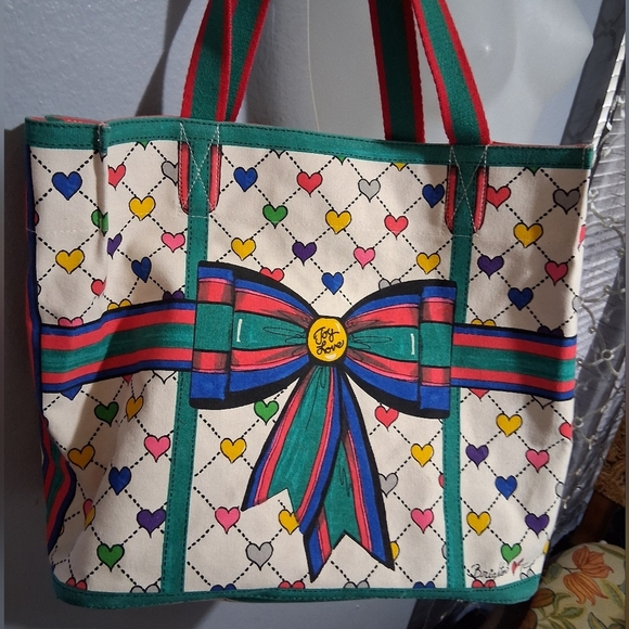 Brighton Green and Blue Tote Bag Stylish and Spacious - Picture 1 of 8